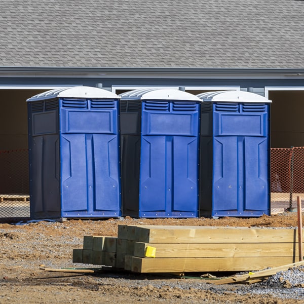 do you offer hand sanitizer dispensers inside the portable restrooms in Dublin